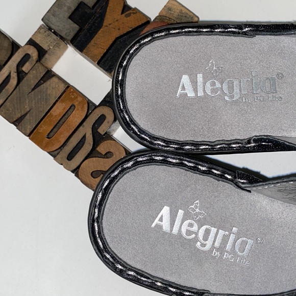 🆕🦋ALEGRIA by PG Lite ‘Loti’ Glitteroti Wedge Sandals - Picture 7 of 13